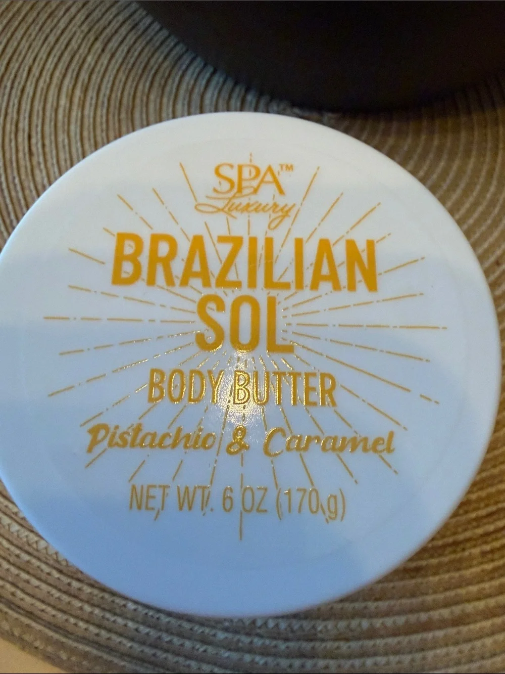 Spa Luxury Brazilian Sol Pistachio & Caramel Body Butter 6 oz. New